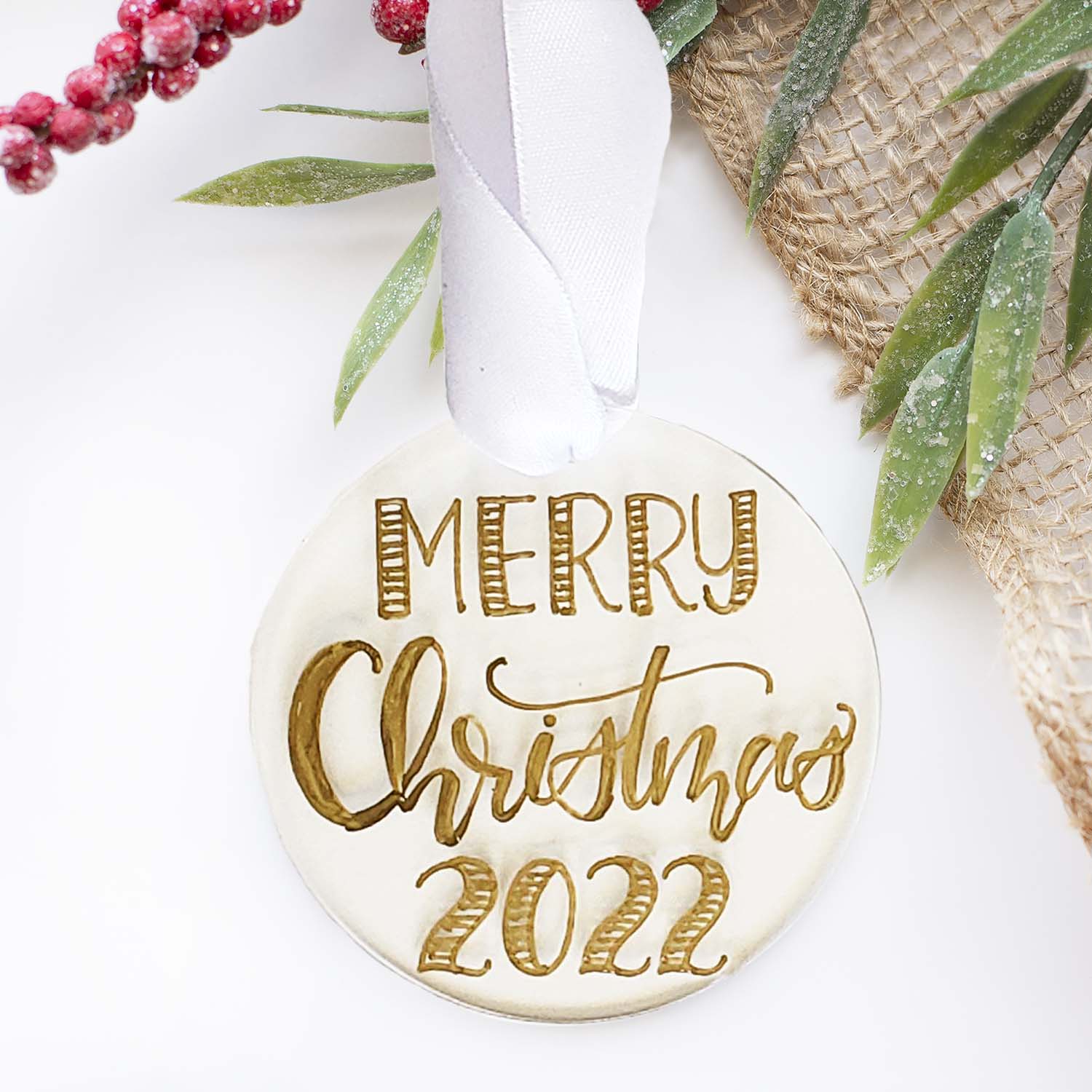 Merry Christmas acrylic ornaments