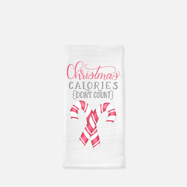 Christmas Calories Don't Count Floursack Kitchen Towel