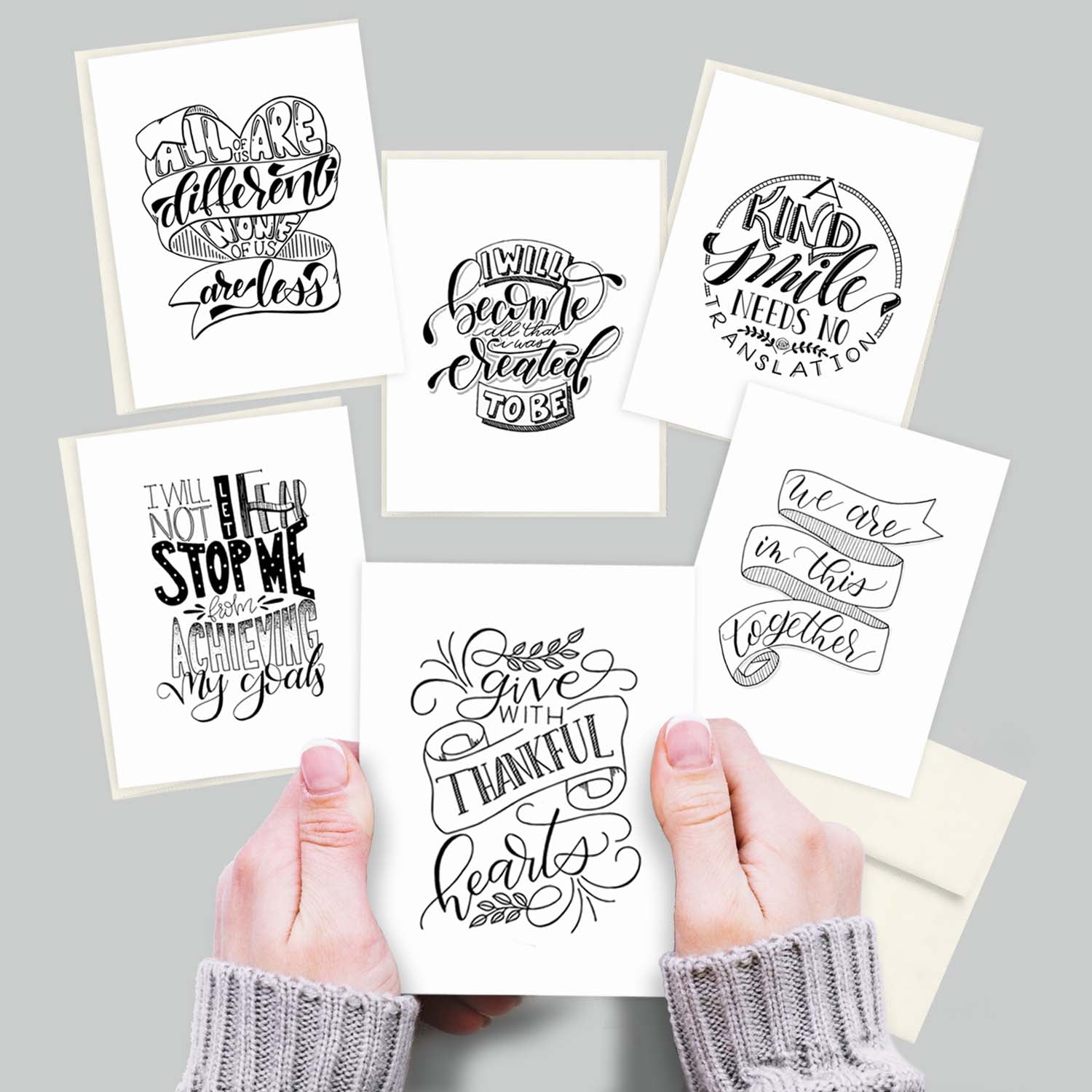 Empowerment Collection - Illustrated Notecard Set of 6